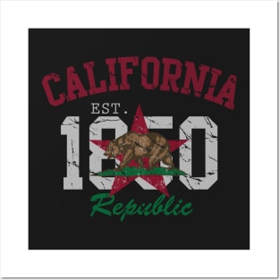 Retro California Republic 1850 Posters and Art